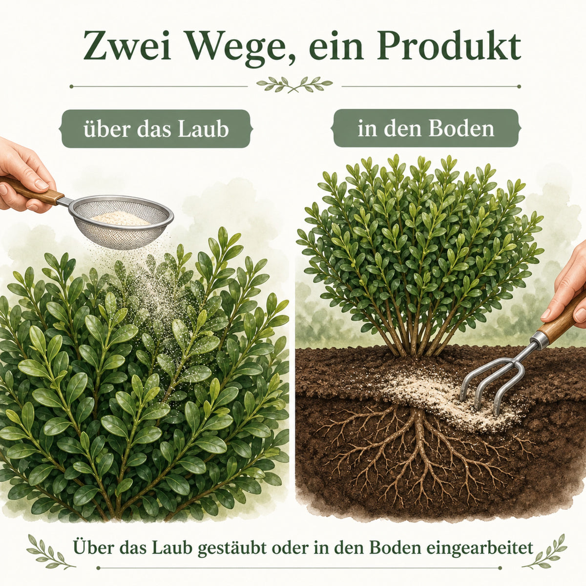 Stauden Gänge Algenkalk Pulver 2,5 kg – im Eimer – aus 100 % reinen Meeresalgen