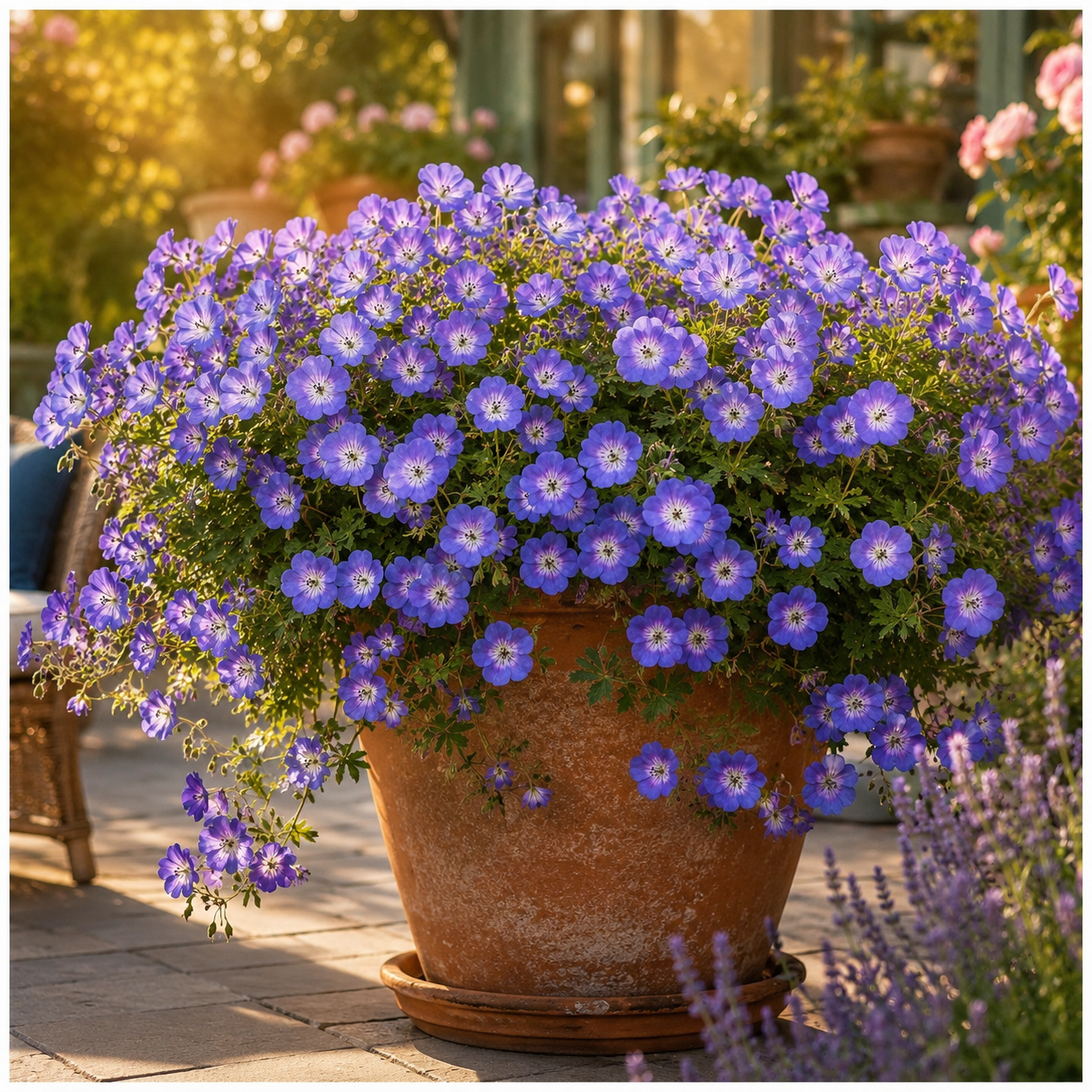 Geranium Hybride 'Rozanne ®' / Blauer Storchschnabel