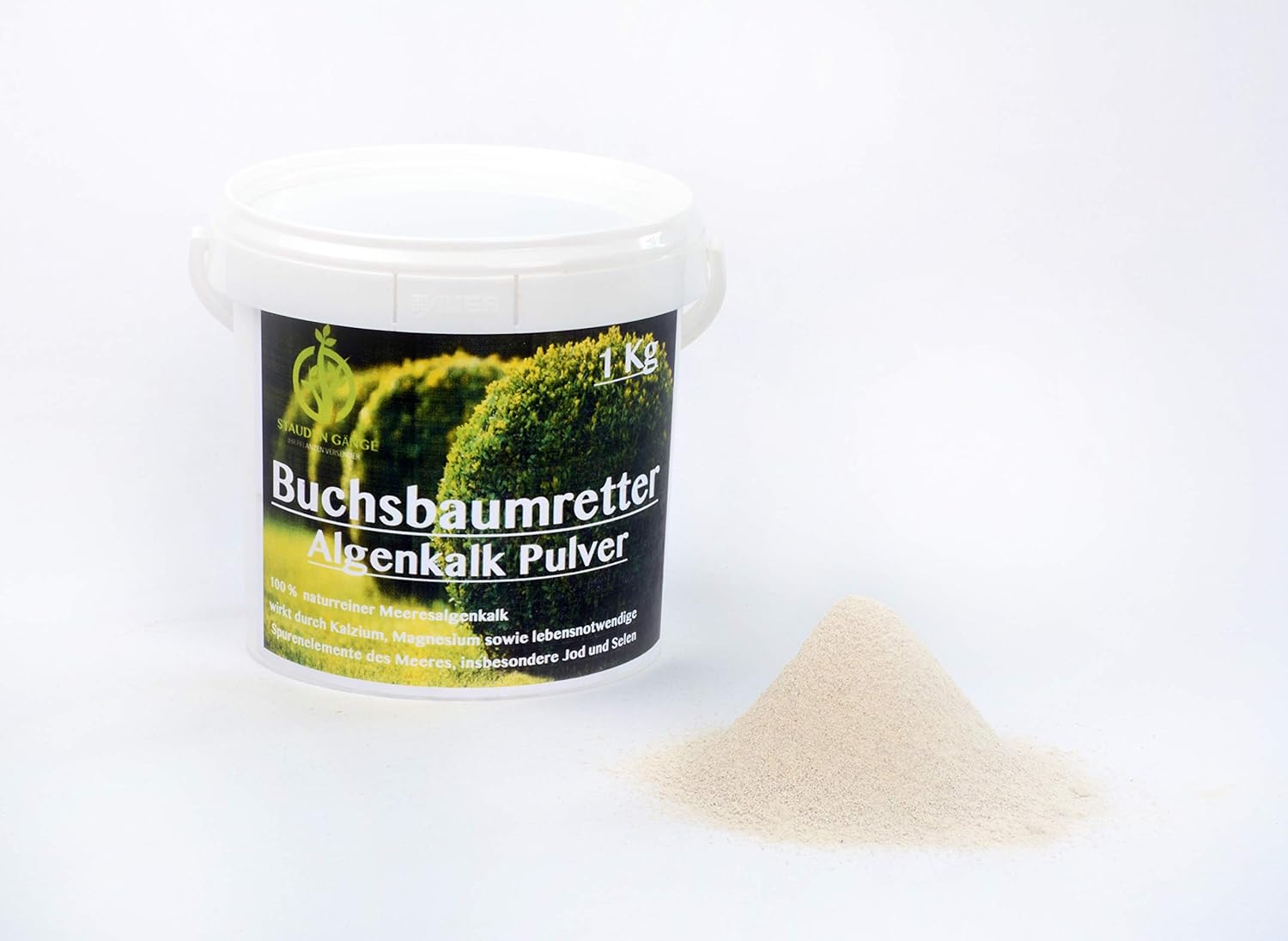 Stauden Gänge Algenkalk Pulver 1kg - im Eimer - Aus 100% reinen Meeresalgen