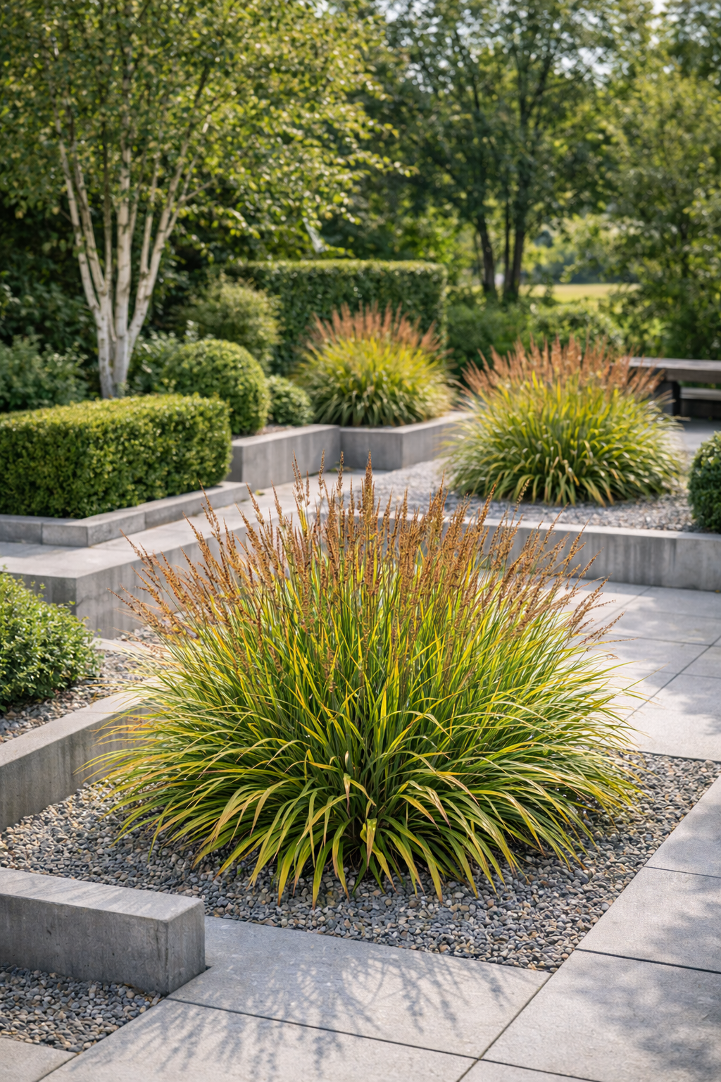 Calamagrostis splendens ‚Cheju-Do‘ / niedriges Reitgras