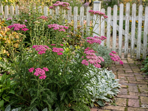Nachblüte von 'Cerise Queen' im September nach dem Rückschnitt