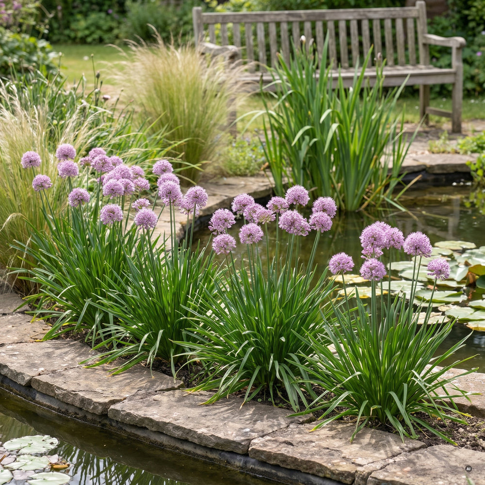 Gruppe 'Summer Beauty' am Gartenteich