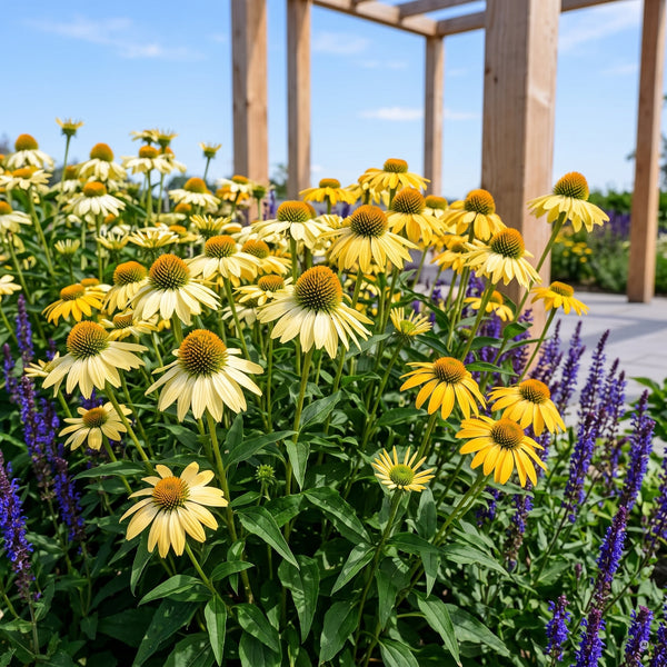 Sonnenhut 'Mellow Yellow' in voller Blüte
