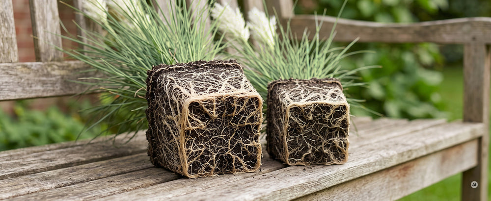 Jungpflanze im 11 × 11 cm Topf mit einem Liter Substrat