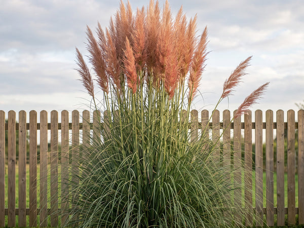 Cortaderia selloana 'Rosea' im Sortenvergleich, zartrosa Wedel, 200 bis 250 cm